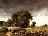 Albert Bierstadt Westphalian Landscape painting